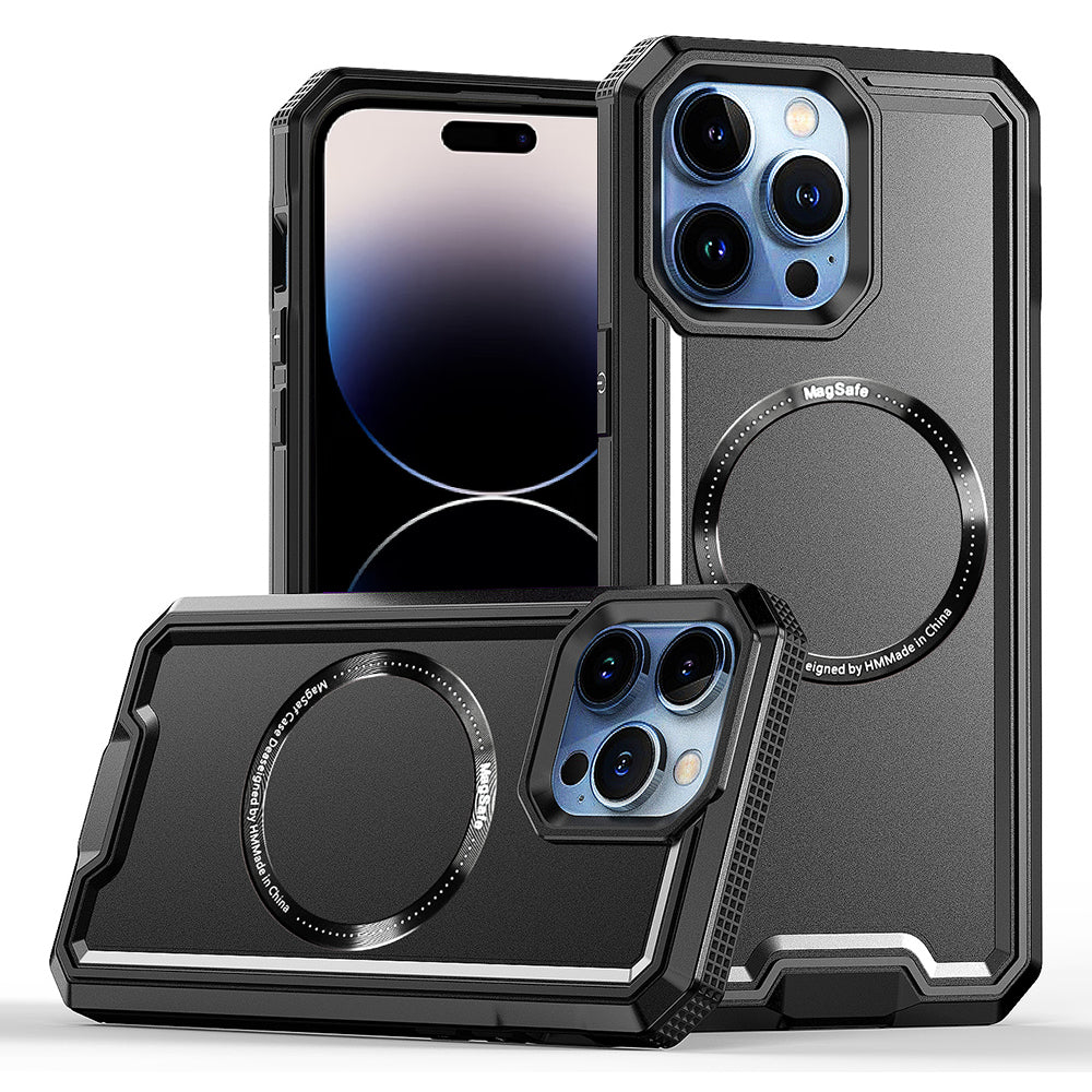 Pro iPhone 14 Pro Max Magnetické pouzdro na telefon kompatibilní s MagSafe PC TPU Shockproof Armor Cover Pro iPhone 14 Pro Max Magnetické pouzdro na telefon kompatibilní s MagSafe PC TPU Shockproof Armor Cover